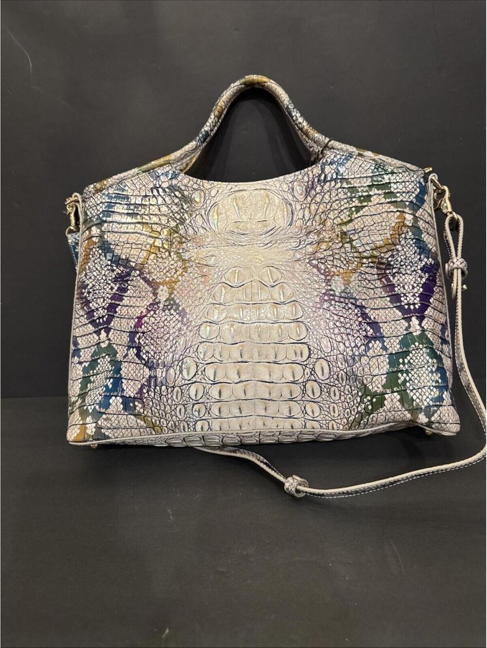 NWT Brahmin Elaine Spellbound Ombré Melbourne Satchel Crossbody W Adelle Wallet - Picture 7 of 14